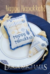 Stickvorlage Erica Michaels - Happy Hanukkah