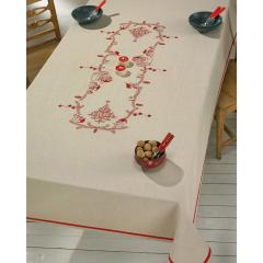 Tischdecke Permin - Weihnachtszwerge 144x234 cm bedruckt ohne Garn