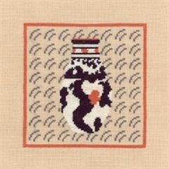 Fremme Stickpackung - Blumenvase
