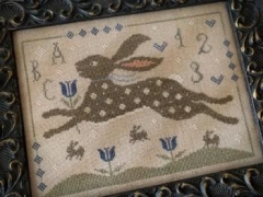 Stickvorlage Scattered Seeds Samplers Cottontail & Company Pinkeep 