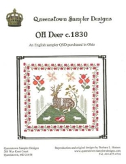 Stickvorlage Queenstown Sampler Designs - Oh Deer