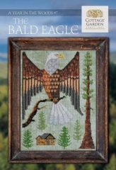 Stickvorlage Cottage Garden Samplings - Year In The Woods 7 The Bald Eagle