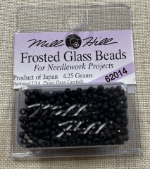 Mill Hill Seed-Frosted Beads - 62014 Black Ø 2,2 mm