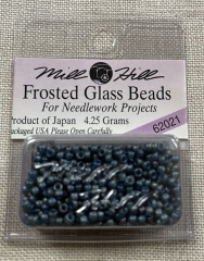Mill Hill Seed-Frosted Beads - 62021 Gunmetal Ø 2,2 mm