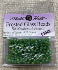 Mill Hill Seed-Frosted Beads - 62049 Spring Green Ø 2,2 mm (Ersatz für Magnifica 10107)