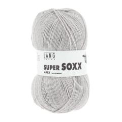 Super Soxx 4-fach Sockenwolle Lang Yarns - hellgrau mélange