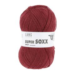 Super Soxx 4-fach Sockenwolle Lang Yarns - weinrot