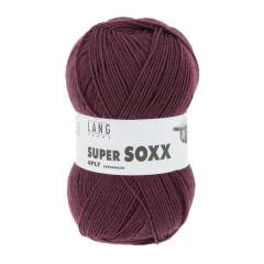 Super Soxx 4-fach Sockenwolle Lang Yarns - bordeaux