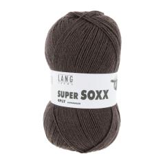 Super Soxx 4-fach Sockenwolle Lang Yarns - braun