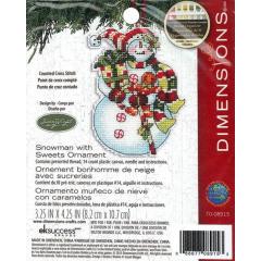 Snowman with Sweets Ornament - Dimensions (Stickpackung) - Ausverkauf
