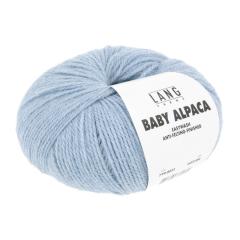 LANG YARNS Baby Alpaca - hellblau melange (0021)
