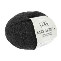Baby Alpaca Lang Yarns - anthrazit mélange (0070)
