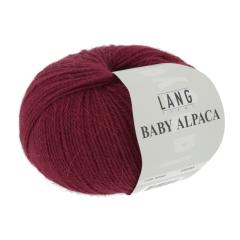 Baby Alpaca Lang Yarns - dunkelrot (0162)