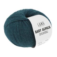 Baby Alpaca Lang Yarns - petrol dunkel mélange (0188)