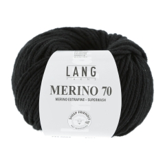 Lang Yarns Merino 70 - schwarz