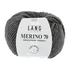 Lang Yarns Merino 70 - dunkelgrau melange