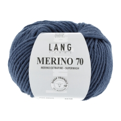 Lang Yarns Merino 70 - Farbe 0034 jeans dunkel