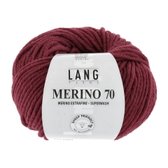 Lang Yarns Merino 70 - dunkelrot (0063)
