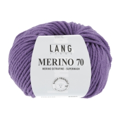 Lang Yarns Merino 70 - lila dunkel (0346)