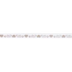 Webband Herzranke weiss-beige - Rico Design (Ausverkauf)