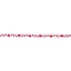 Webband Herzranke rot-weiss - Rico Design (Ausverkauf)