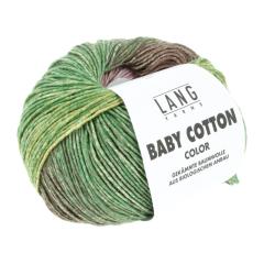 Baby Cotton Color Lang Yarns - grün - gelb - braun - Ausverkauf