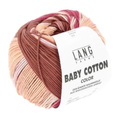 Lang Yarns Baby Cotton Color - weinrot-apricot-braun