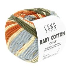 Lang Yarns Baby Cotton Color - olive-orange-hellblau