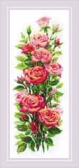 Stickpackung Riolis - Blooming Roses 20x50 cm