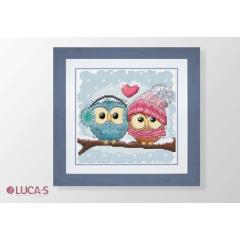 Luca-S Stickpackung - Two Cute Owls