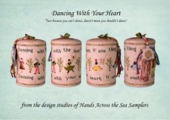 Stickvorlage Hands Across The Sea Samplers - Dancing With Your Heart