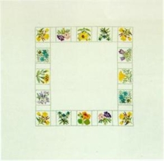 Haandarbejdets Fremme - Tischdecke Sommerblumen