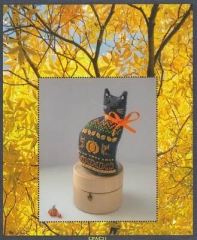 Stickvorlage Cotton Pixels - 3D Autumn Cat