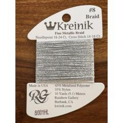 Kreinik #8 001HL - Silver High Lustre
