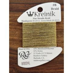 Kreinik #8 002HL - Gold High Lustre