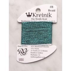 #8 684 Aquamarine - Kreinik 8 Very Fine Braid