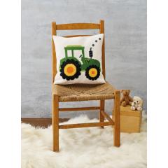 Permin Stickpackung - Kissen Traktor 30x30 cm