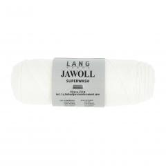 Lang Yarns Jawoll uni Sockenwolle 4-fach - Farbe 0001 weiß