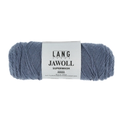 Lang Yarns Jawoll uni Sockenwolle 4-fach - Farbe 0007 stahlblau