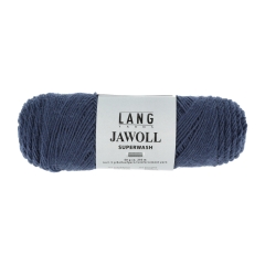 Lang Yarns Jawoll uni Sockenwolle 4-fach - Farbe 0033 dunkeljeans