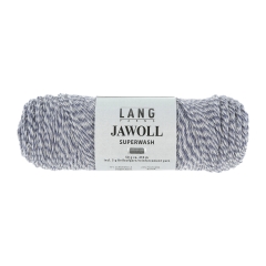 Lang Yarns Jawoll uni Sockenwolle 4-fach - blau-hellgrau mouliné