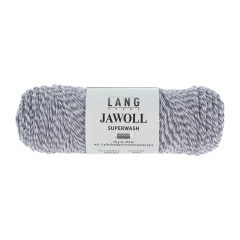 Lang Yarns Jawoll uni Sockenwolle 4-fach - blau-hellgrau mouliné