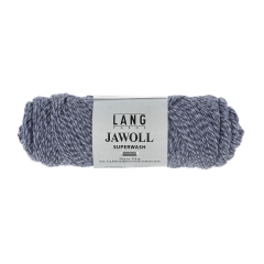 Lang Yarns Jawoll uni Sockenwolle 4-fach - jeansblau mouliné