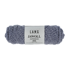 Lang Yarns Jawoll uni Sockenwolle 4-fach -  jeansblau mouliné