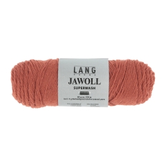 Lang Yarns Jawoll uni Sockenwolle 4-fach - braunorange