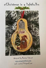 Stickvorlage Romys Creations - Christmas In A Lightbulb