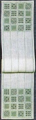 Fremme Stickpackung - Läufer Phantasie grün 17x80 cm
