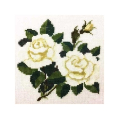 Fremme Stickpackung - Rosen Grasten 15x15 cm