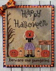 Stickvorlage Frog Cottage Designs - Beware The Pumpkins