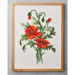 Stickpackung Permin - Mohnblumen Archive Edition